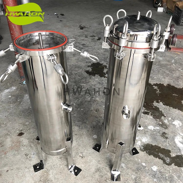 Stainless steel sanitary cartridge filter housing for water treatment