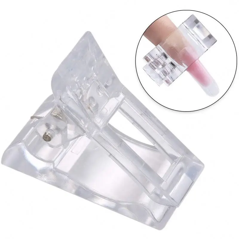 
Nail Art Poly Quick Building Gel Finger Tips Extension Tool Nail Clip 