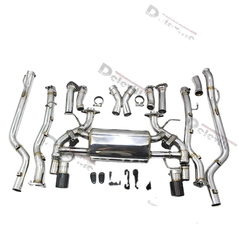Tuning 304 Stainless Steel Exhaust pipes For Aston Martin Vanquish V12 2014-2016 valvetronic exhaust Racing car Exhaust system
