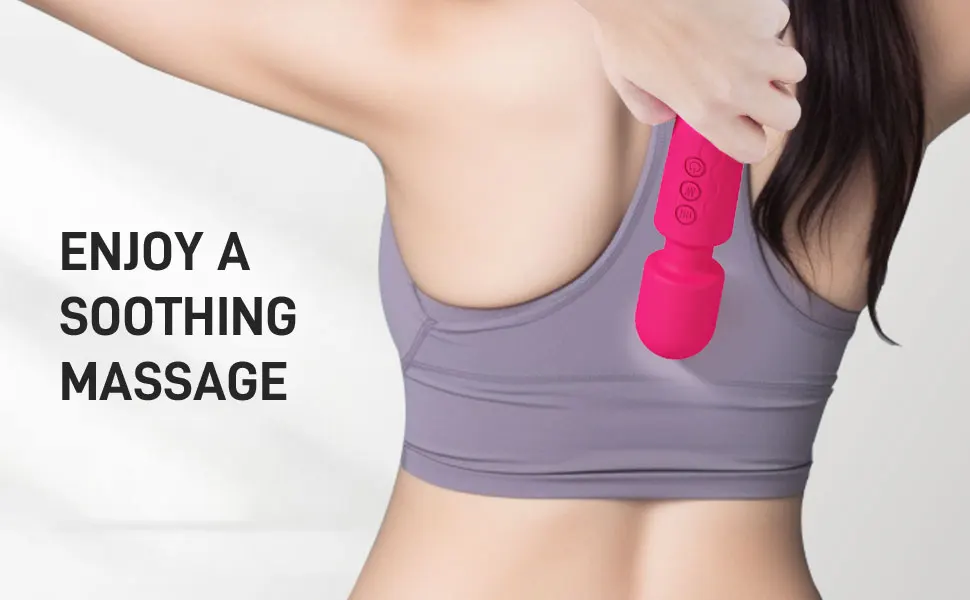 Wholesale 20 Modes Powerful Vibrators Rechargeable Massager G Spot Sex Toys AV Wand Vibrator Wand Vibrator Magic Wand Massager