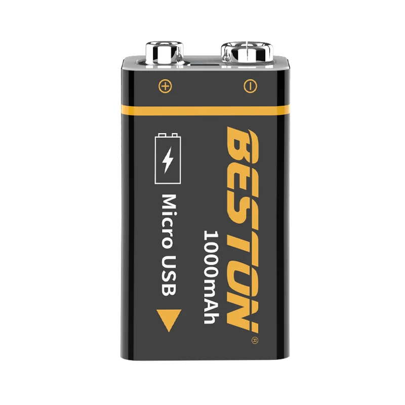 BESTON High quality 1000mAh Micro USB 9V li-ion Rechargeable Battery for Multimeter and Electronic Instrument