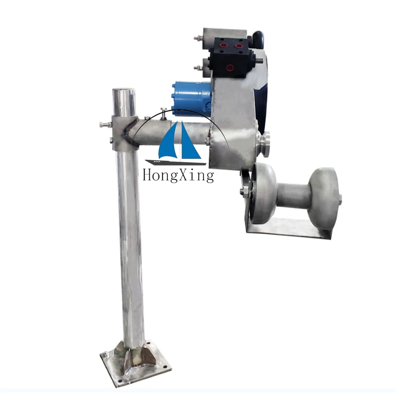 Make a simple rope lifting machine Special Hot Selling Marine Hardware Pulley Hydraulic Fish Net Hauler