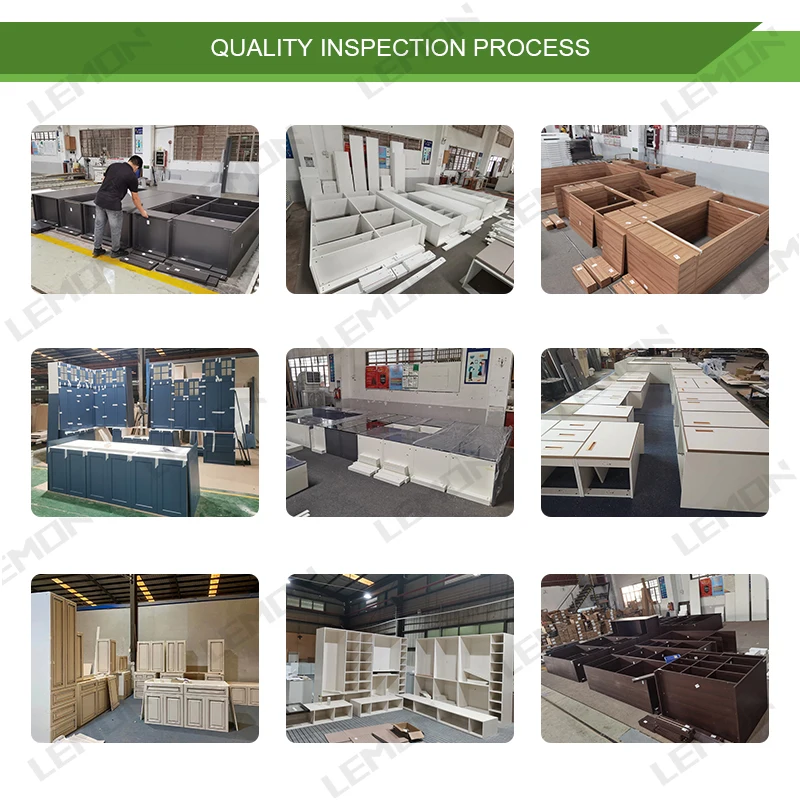 The latest modern design in 2024 gray glossy kitchen cabinet modern designs kitchen cabinets made in china