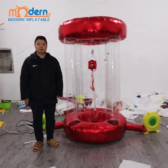 Factory Wholesale Portable Inflatable Grab Money Machine Inflatable Cash Cube Machine
