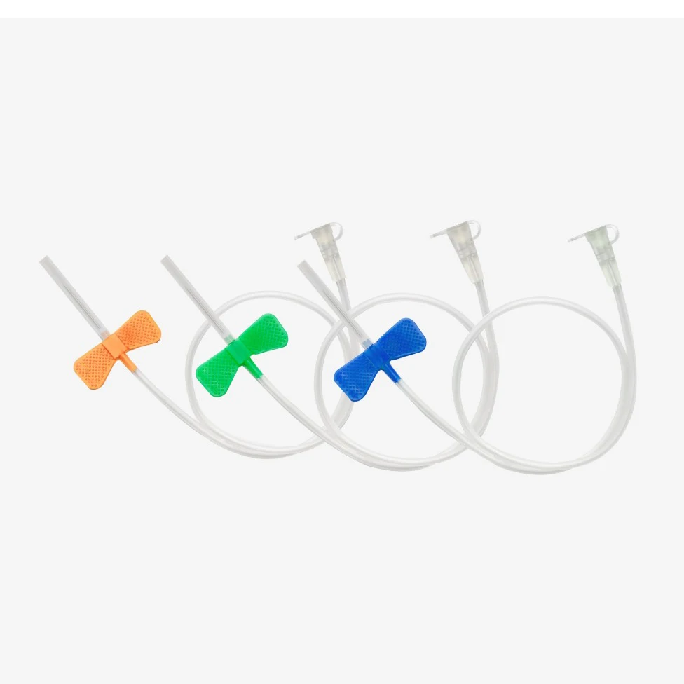 
medical use disposable sterile different sizes 20g 21g 22g 23g 24g 25g 27g 100pcs box blood collection needle scalp vein set 