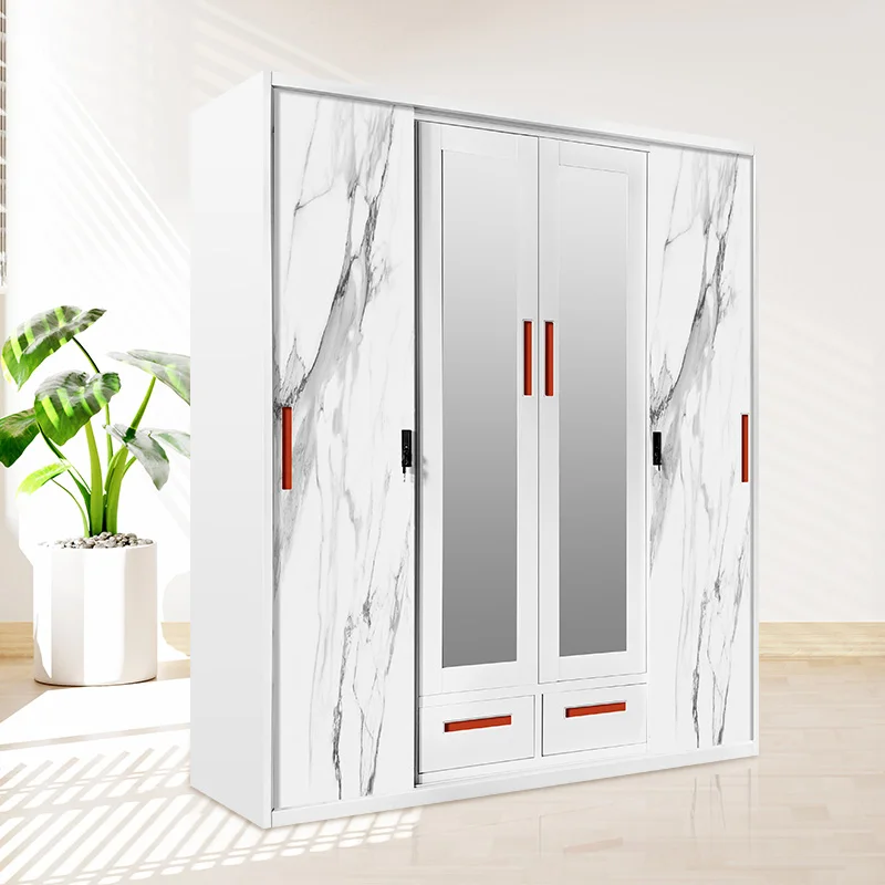 Оптовая Продажа с завода 4 двери Almirah Guarda Garderobe цена Armadio Componibile стальной шкаф мебель для спальни