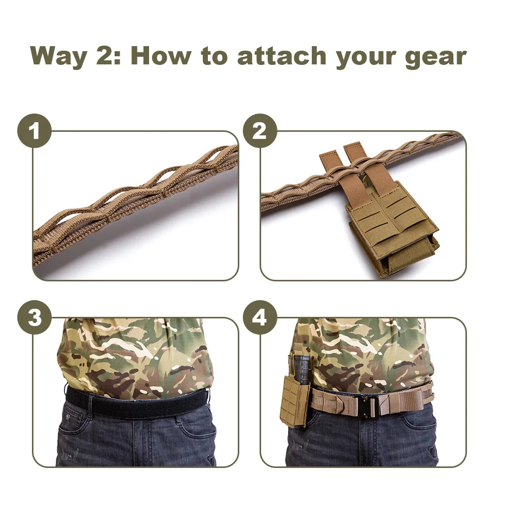 Кляп нейлоновые лямки molle на открытом воздухе охранника heavy duty