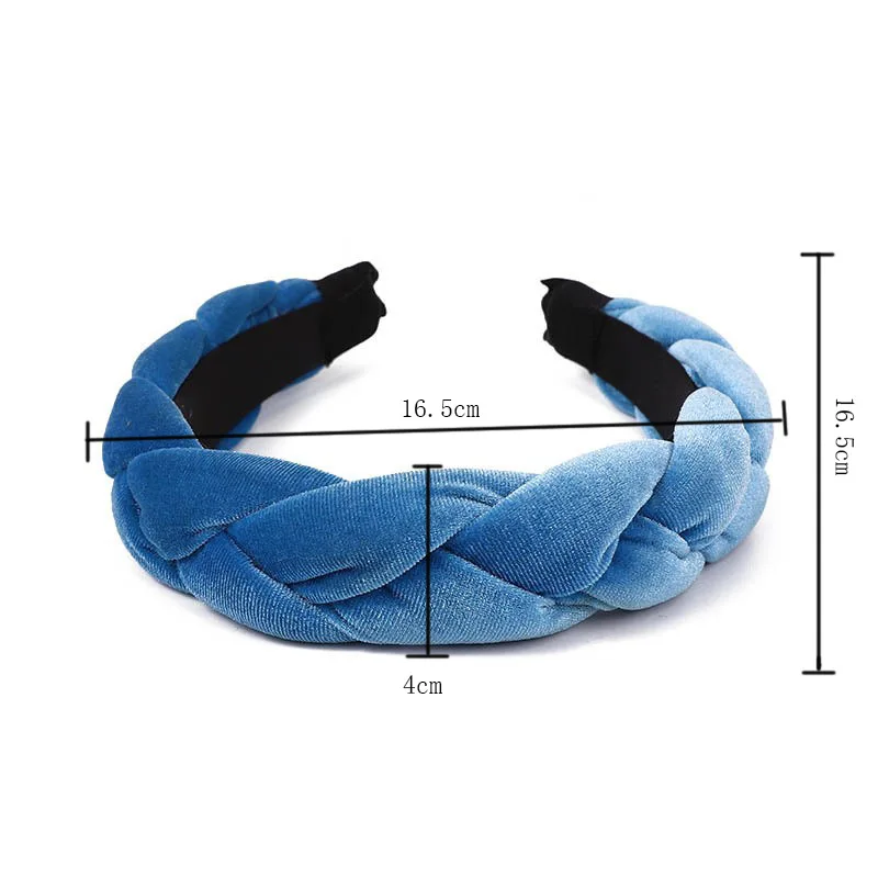 8 Color Fashion Hairpin Braid Hair Hoop Solid Color Makeup Hair Accessories For Girls