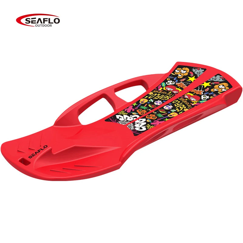 SEAFLO factory wholesale Competitive price snow sled board HDPE OEM hard plastic color sand sliding board kids snow board skiing