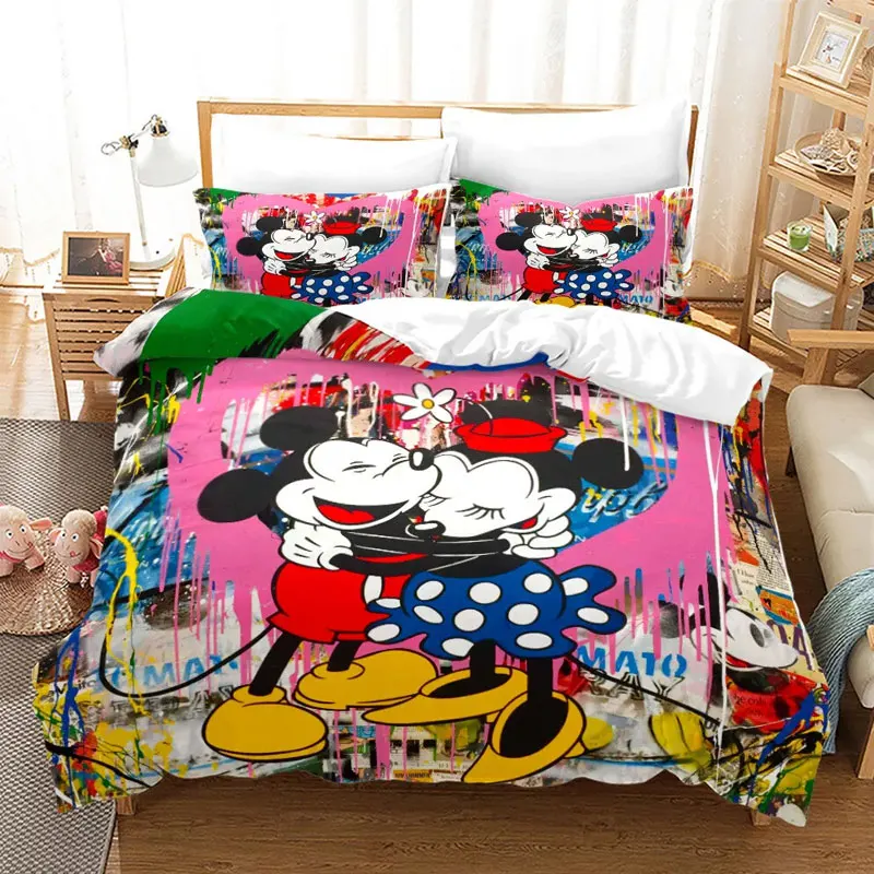 Cheap Custom 3d Printed Cartoon Luxury Designer Children Bed Sheet Duvet Cover Set Queen King Size Kids Bedding Set