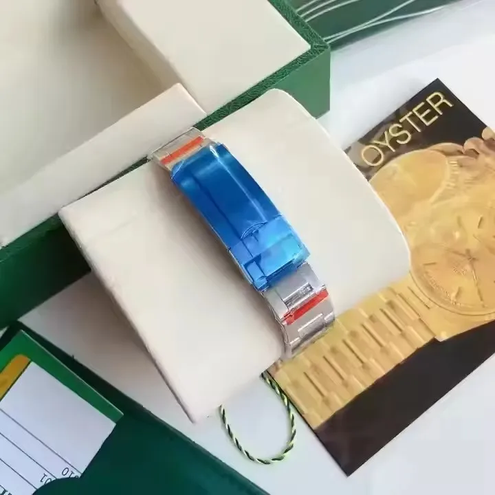 5A Quality GMT II Custom Logo 3ATM Waterproof Automatic Diver Dive Mechanical Man Mens 40mm Calendar Watch Wristwatches Case Men