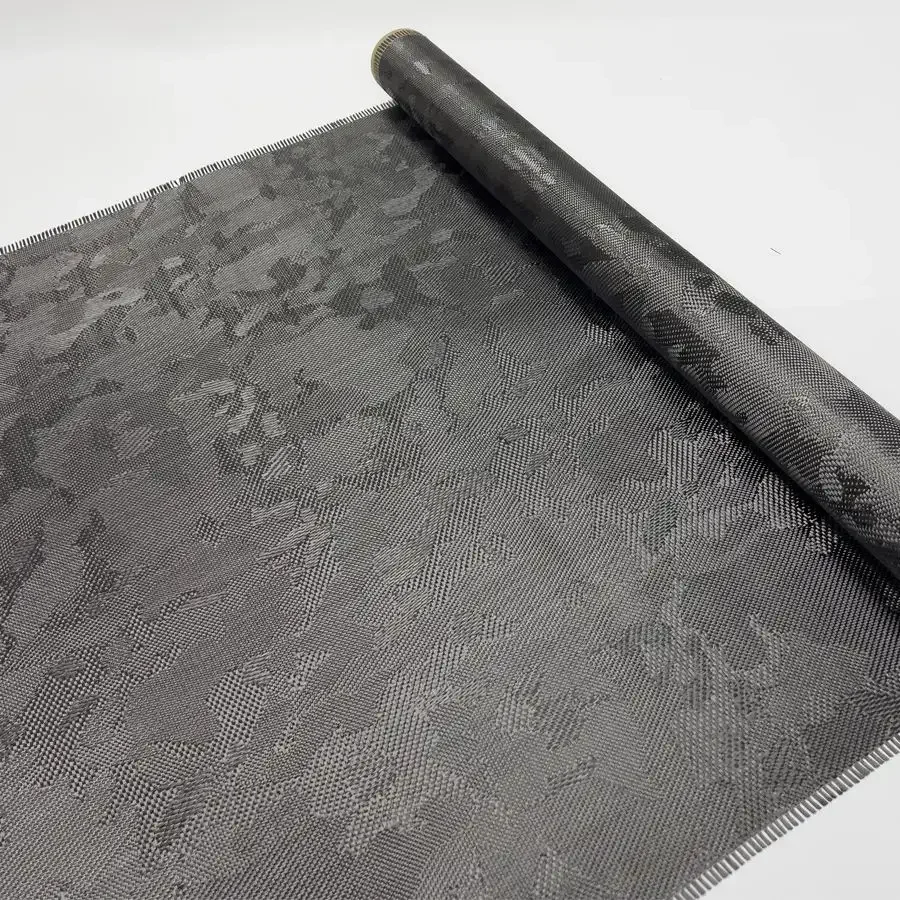 High performance aramid and carbon fiber mix woven prepreg fabric incorporating Kevlar for enhanced durability