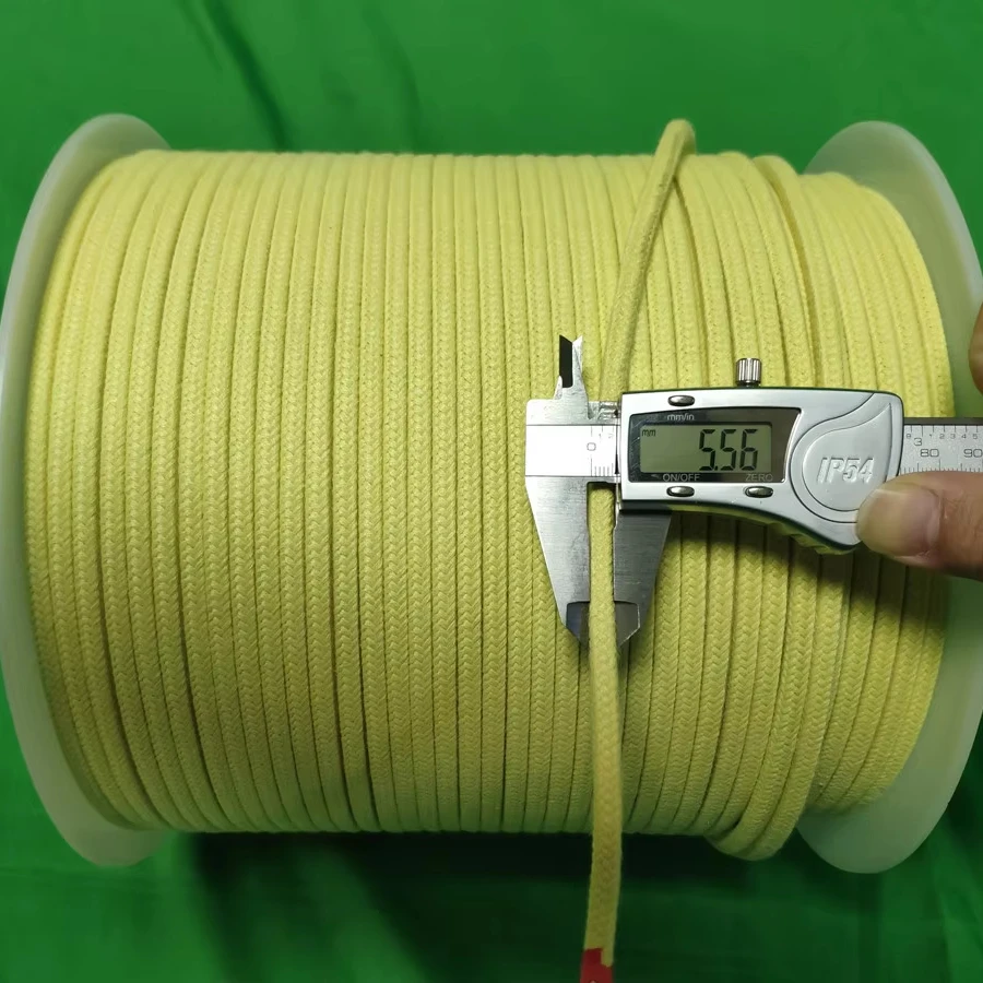 Aramid Braided Rope glass tempering furnace toughened plant Oven Roller Aramid ropes Tapes