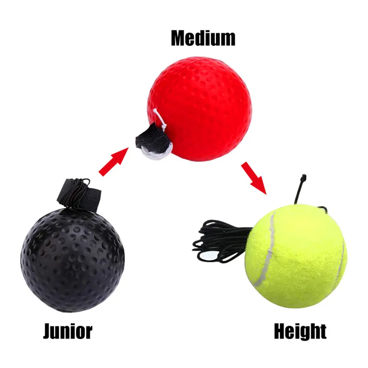 Punching boxing ball Reflex Speed Ball With Head Band Raising Reaction Force Hand Eye Training Boxing Muay Thai Exercise