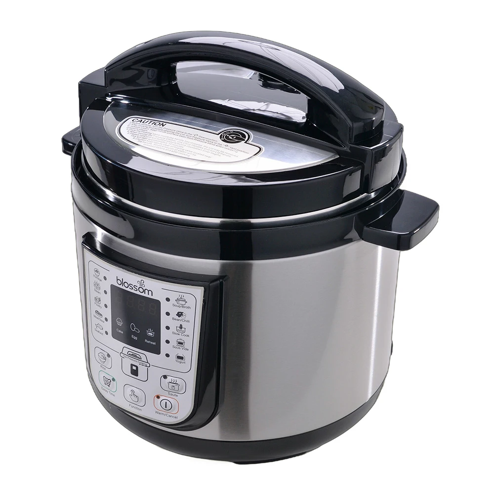 Blossom 6L Electric Stainless Steel Multi-Function Pressure Cooker with LED Display for Household and Hotel Use CB Certified