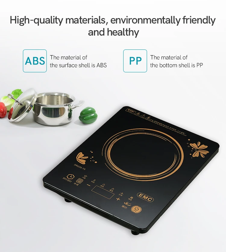 High Quality Portable Infrared Cooker Induction 2000W Key Control Cooktop Induction Cooker