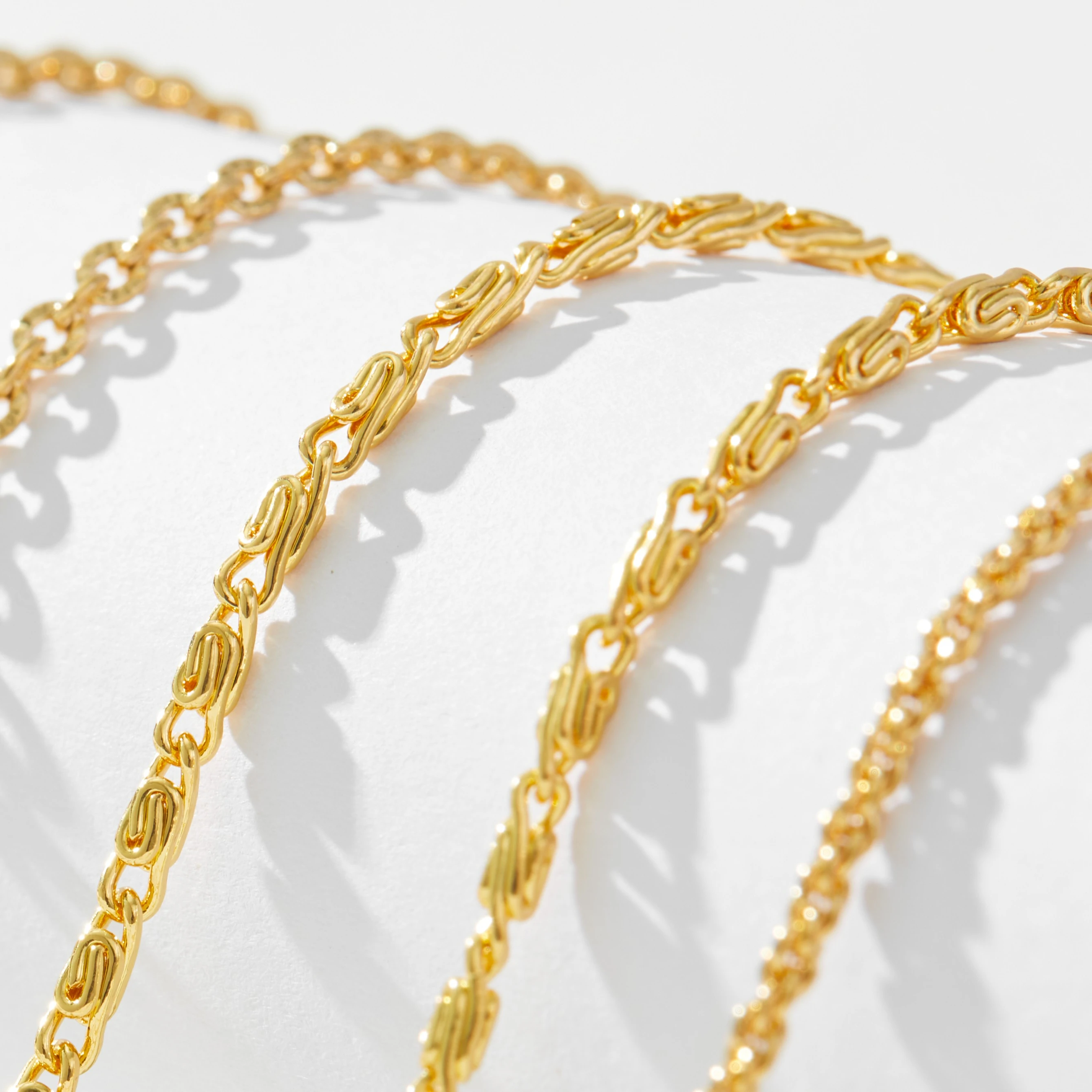 gold	ladie	chain	for	design	24k	plated	18k	filled	10k	necklace	solid	jewelry	men	22k	wholesale	new	simple	girl	making	14k