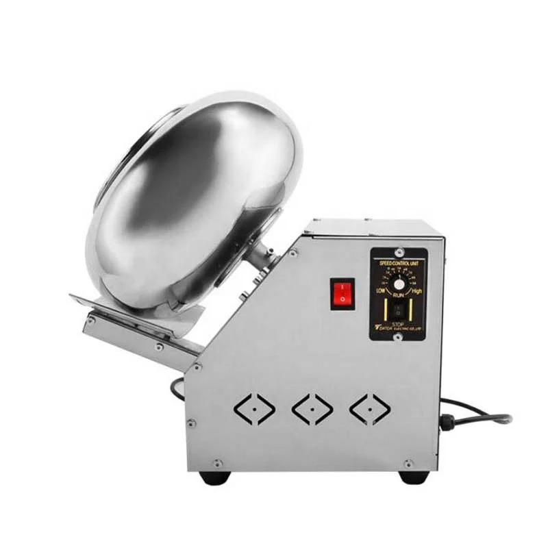 Easy Operation Drum Table Seed Coater Lab Nuts Sugar Polisher Machine Chocolate Coating Pan Machine