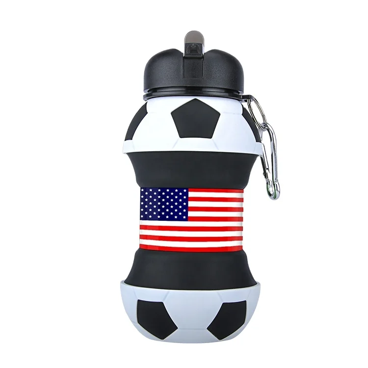 New Style BPA Free Water Bottle with Lid High Thermal Insulation Silicone PP Material for Outdoor Sports like Running Football