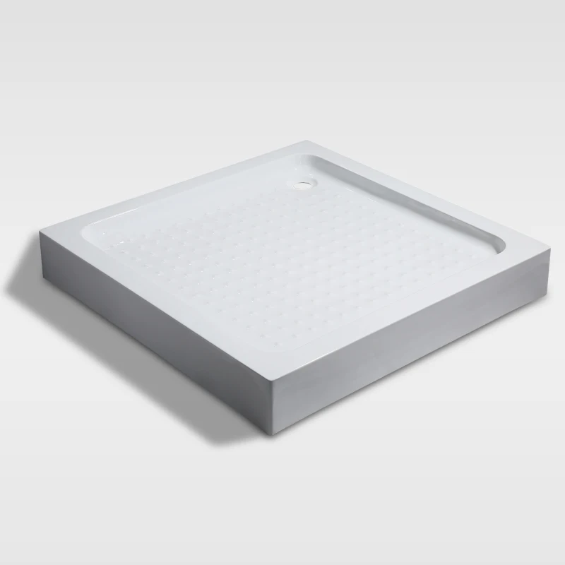 Cheap low acrylic shower trays 70x70 with anti-slip