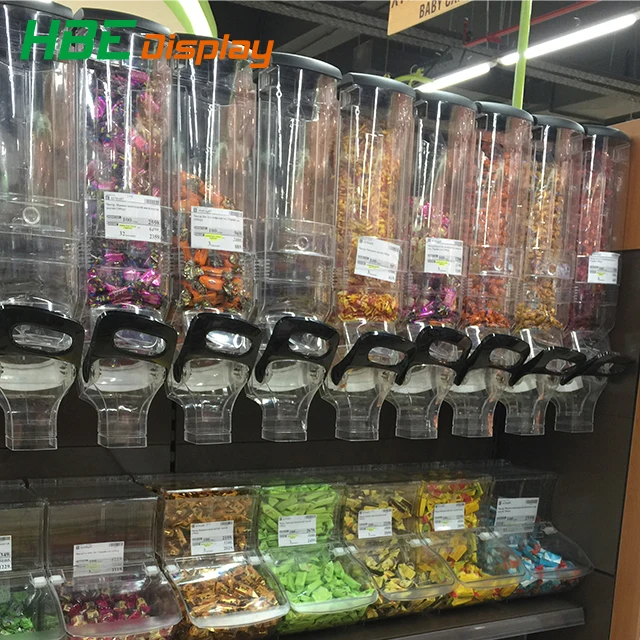 fancy storage acrylic wholesale candy dispenser for store