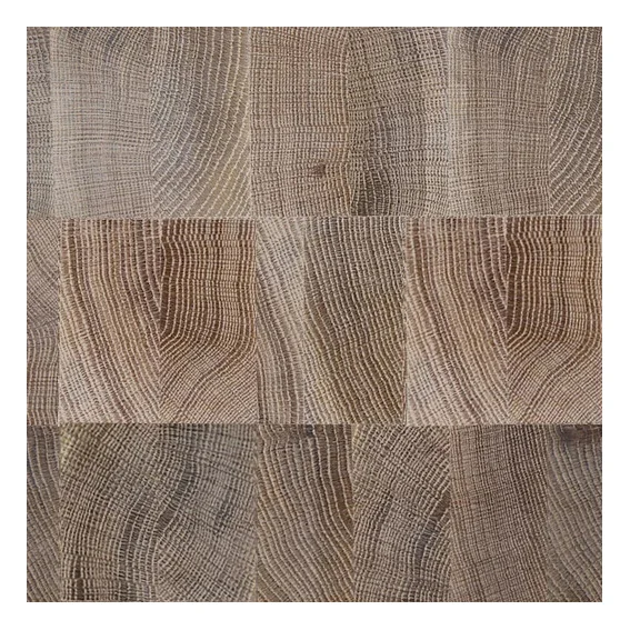 Natural Color Smooth European Oak Solid End Grain Wood Flooring