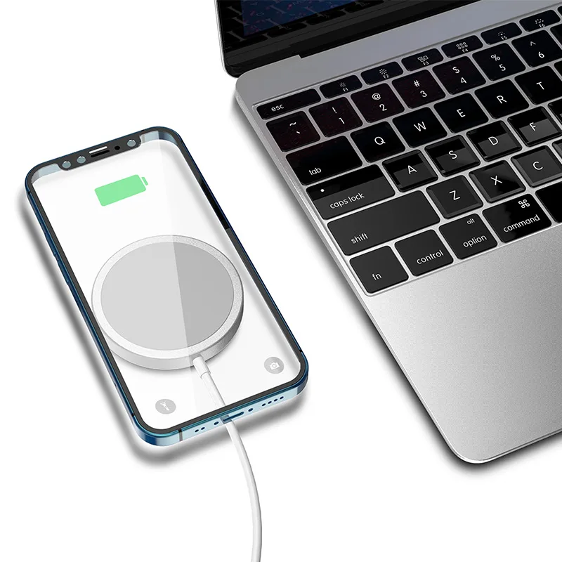 
15 W Type C Wireless Magnetic Adapter Fast Charging Mobile Phone Accessories Mag Safe Charger For Apple iPhone 12 11 Pro Max 