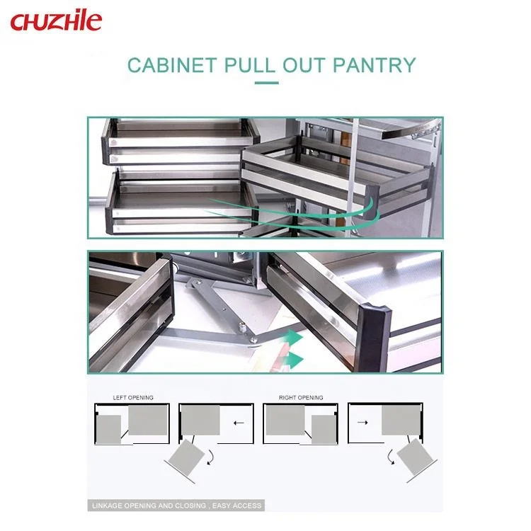 High Quality Magic Corner Functional Hardware kitchen cabinet pull out basket