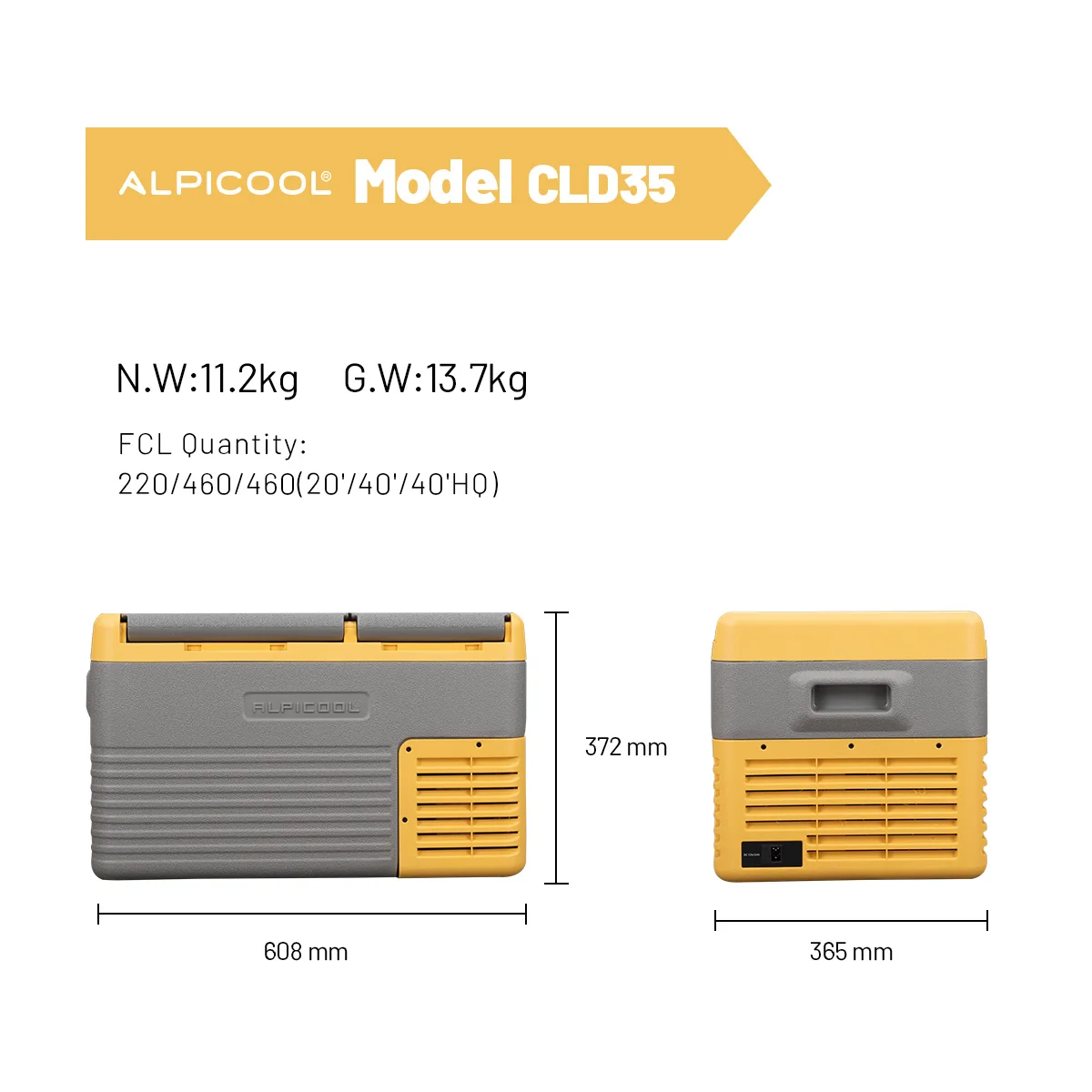 CLD35 Alpicool 12 В мини-холодильник для кемпинга