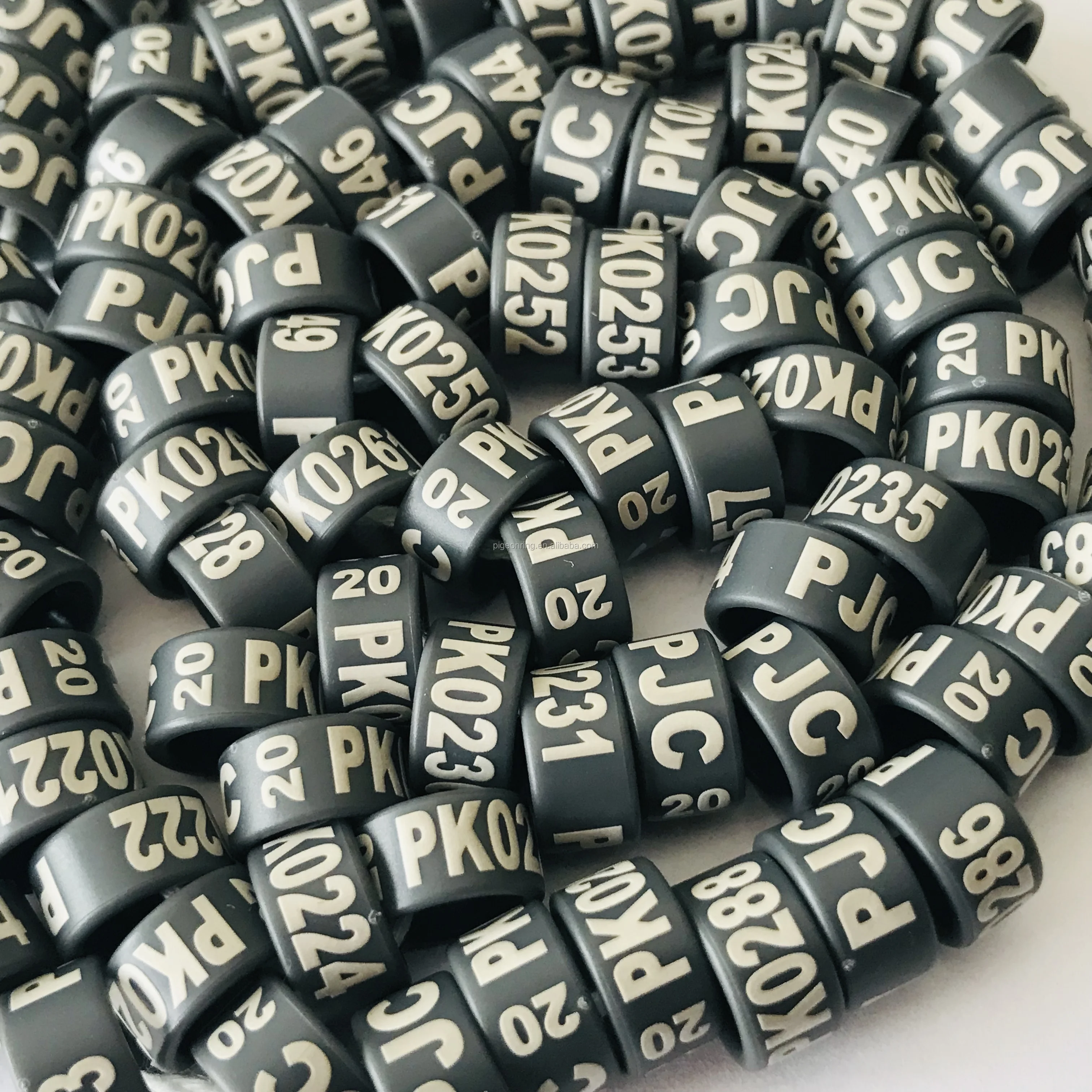 High quality Plastic closed bird bands pigeon rings All sizes All colors poultry leg band chicken rings