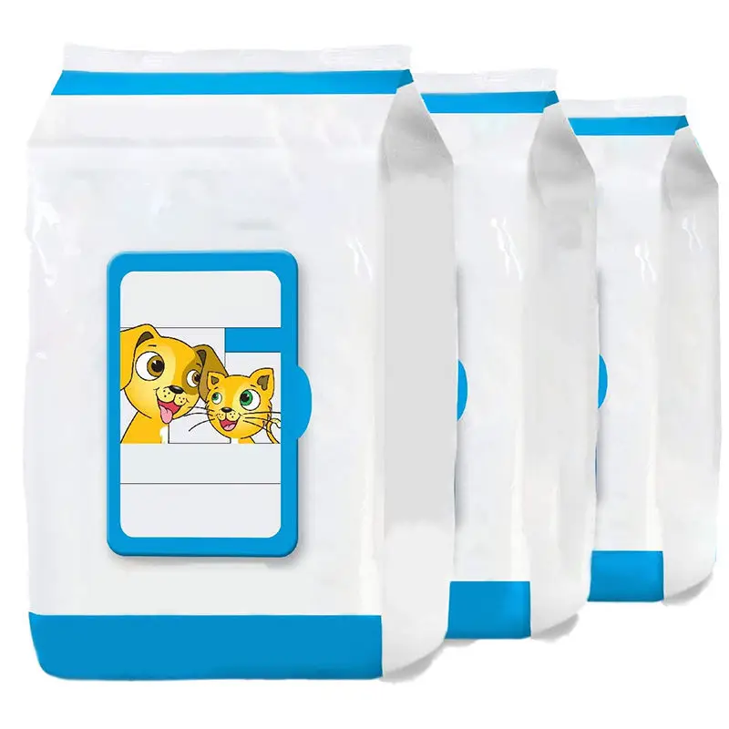 Can be used to clean pet paws odorless safe natural custom pet wipes