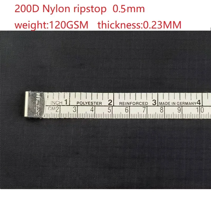 200d Recycled Nylon ribstop fabric 100% nylon Eco friendly waterproof with PU coating for garment  bag