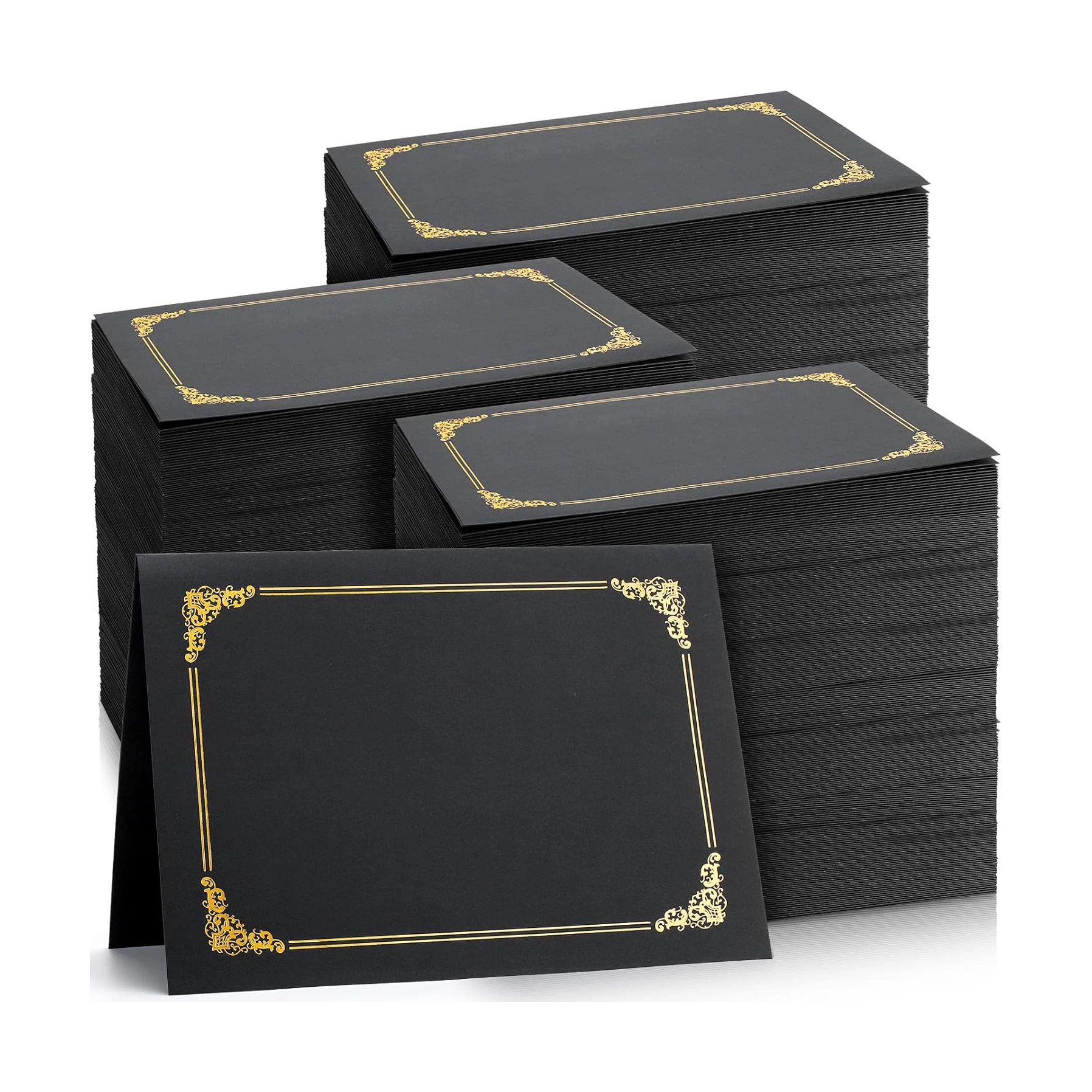 Protection certificate photo wholesale Black large size custom postcard Business card Greeting card envelope graduation cards