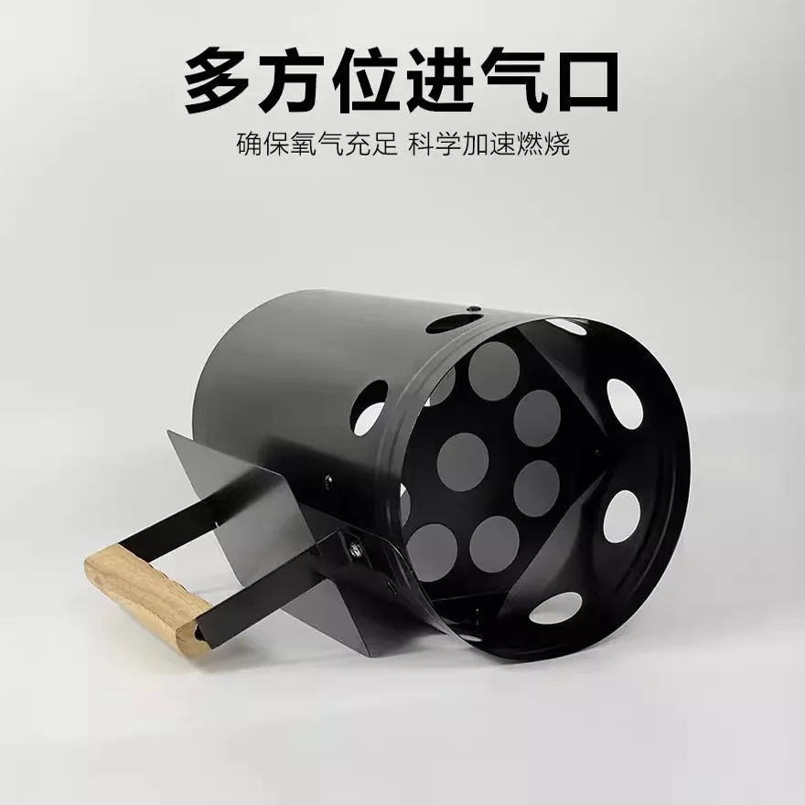 Ignition bucket charcoal ignition stove, bamboo carbon burner, barbecue, outdoor camping BBQ heating and charcoal cultivation