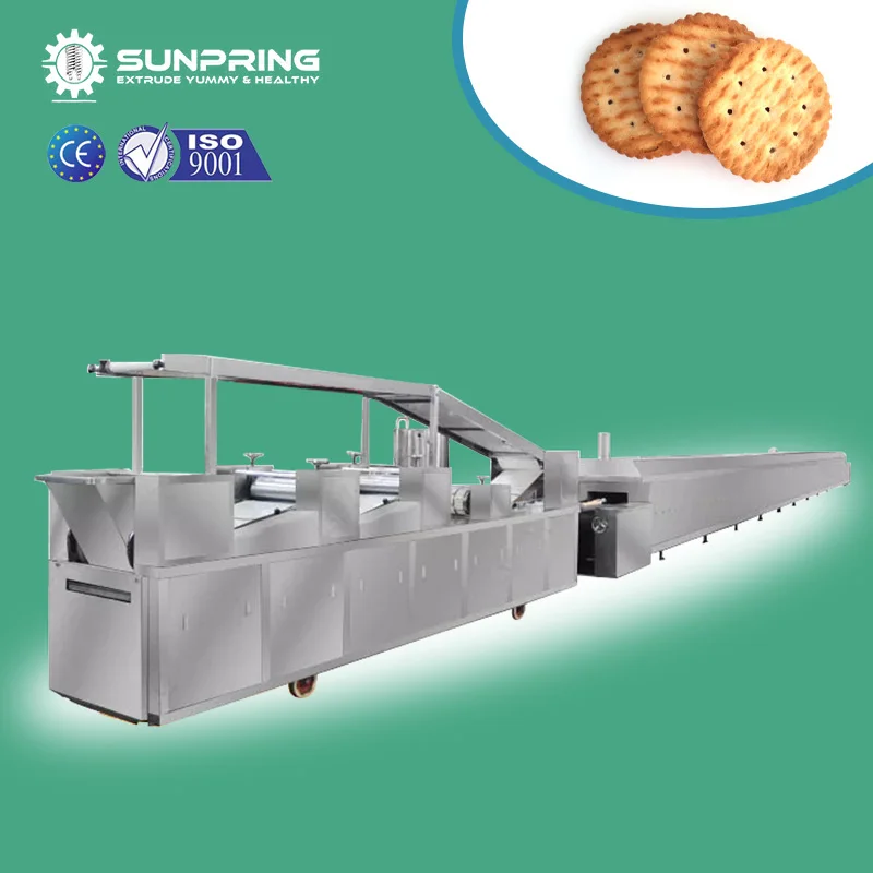 SUNPRING wafer biscuit production line pop biscuit making machine equip biscuit make