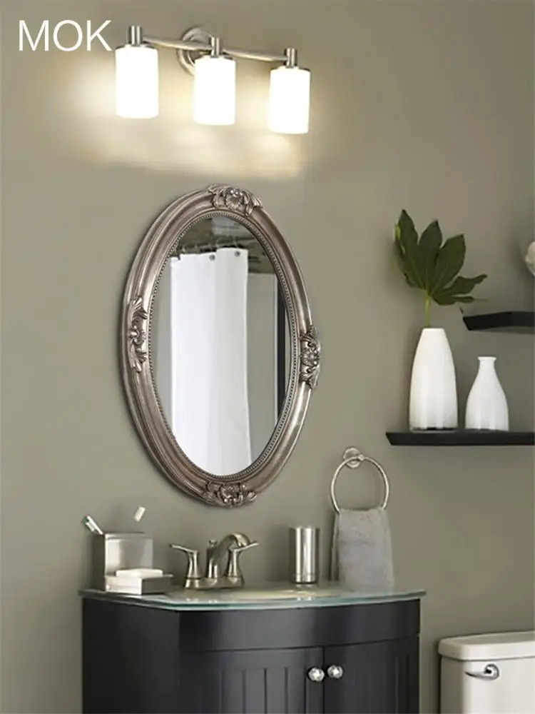 
MOK Top sale nature decorative polyurethane framed wall mounted mirror for living room 