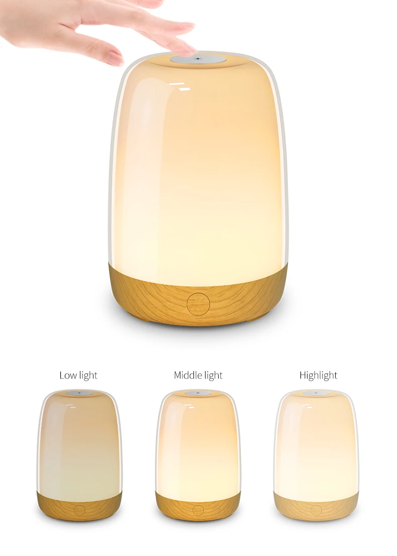 modern lamp bedside dimmable warm night light RGB bedroom night stand lamp led night lights new modern led table lamp