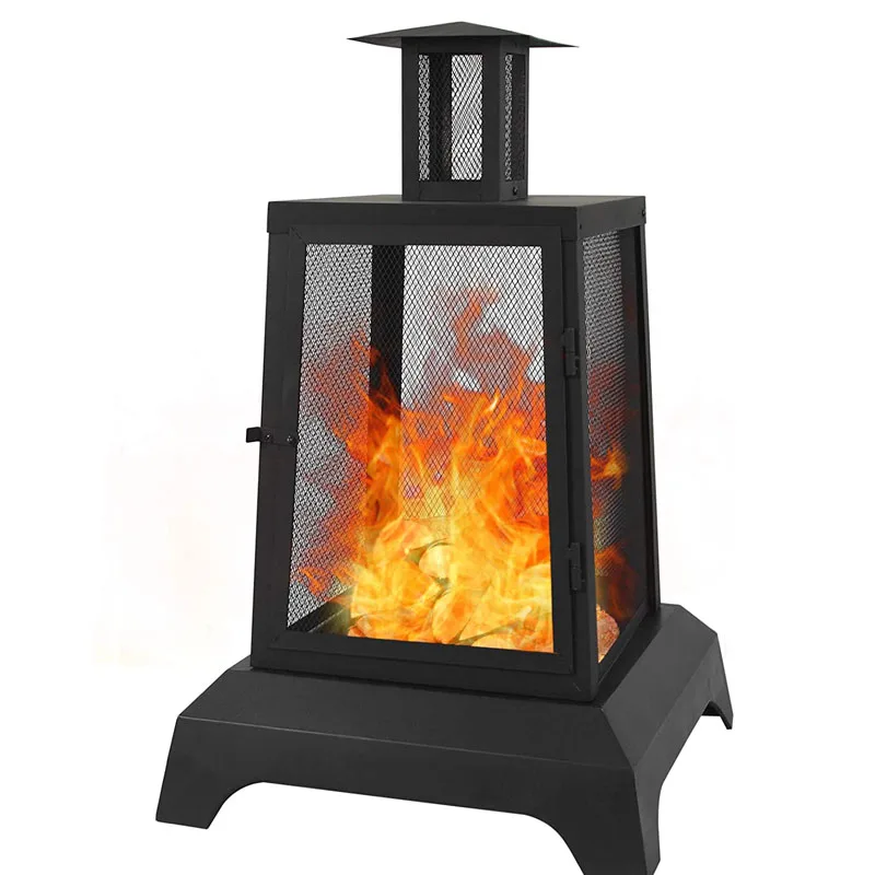 Backyard Large Fire Pit Quality Steel Fire Pits Outdoor Fire Pits Wood Burning 26'Outdoor Wood Burning Bowl with Mesh Spark