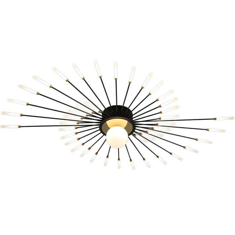 Modern Luxury Indoor Home Bedroom Living Room Gold Bulbs Led Chandelier Ceiling Lights