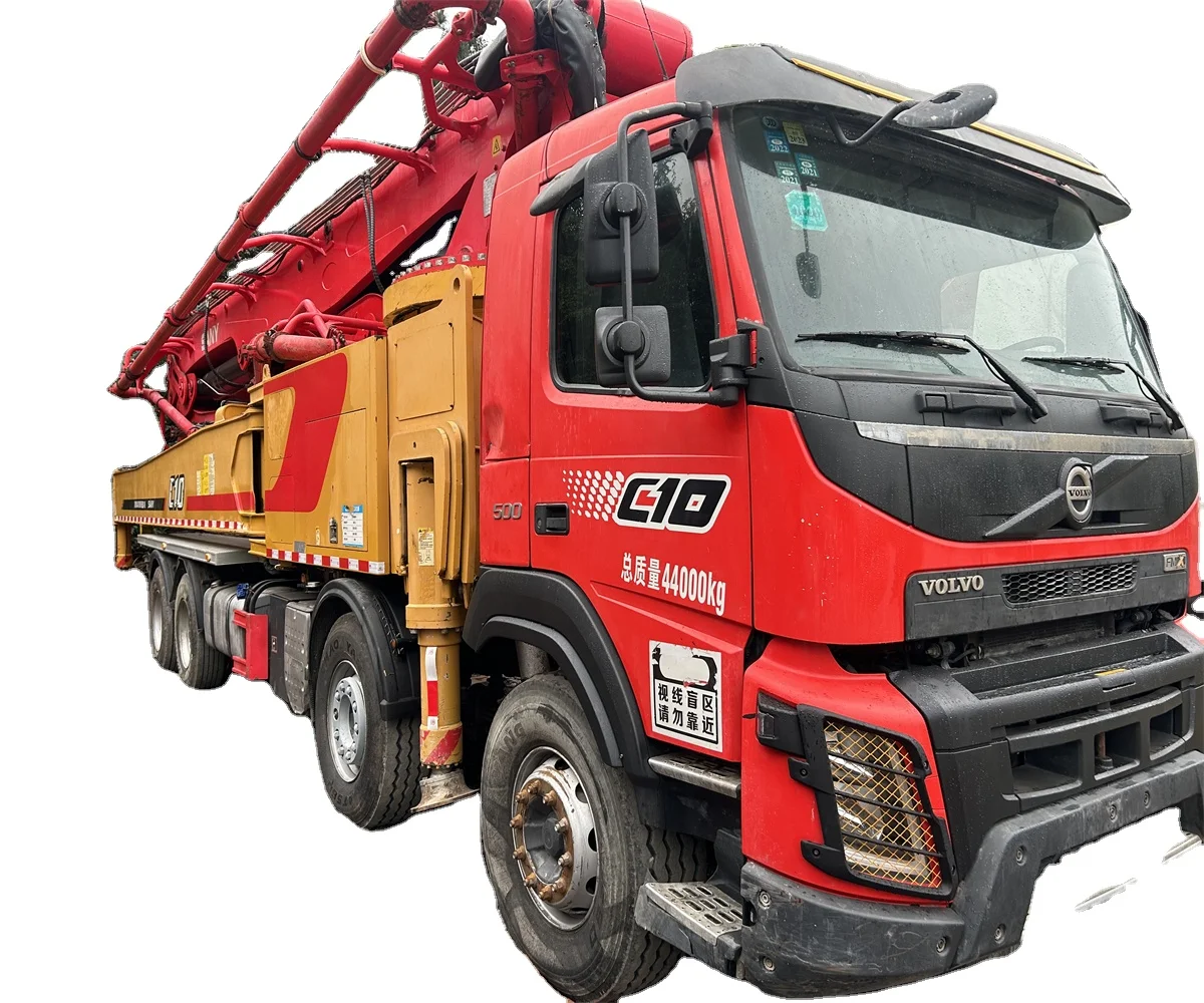 SANY Zoomlion 36m 46m 38m 42m 52m 56m 66M concrete pump trucks benzz VOL chassis used cement pump truck 66M
