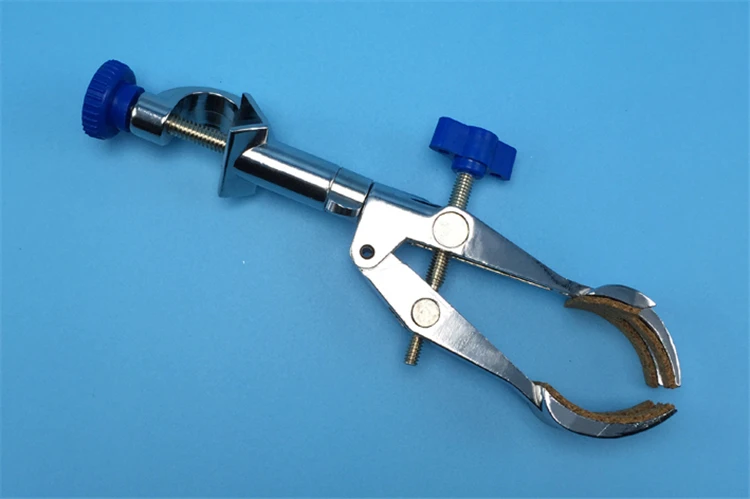 Laboratory 360 degrees Swivel Type Rubber-Coated Head four Prong Finger Style Lab Clamp