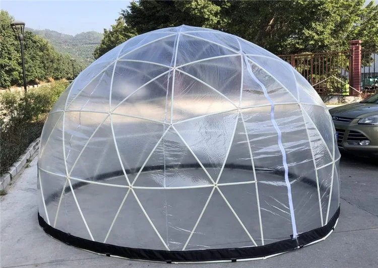 3m/3.6m/4m Transparent Igloo Dome Tent for Restaurant and Garden House with Steel Bars