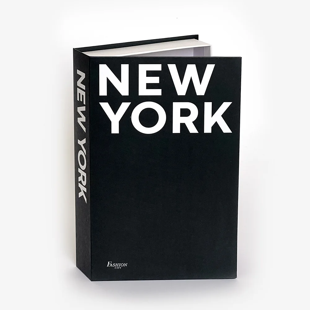 New Arrival London Paris New York Fashion Openable Faux Books For Decorating Boxes Empty Open Storage Decorative Dummy Books Hom