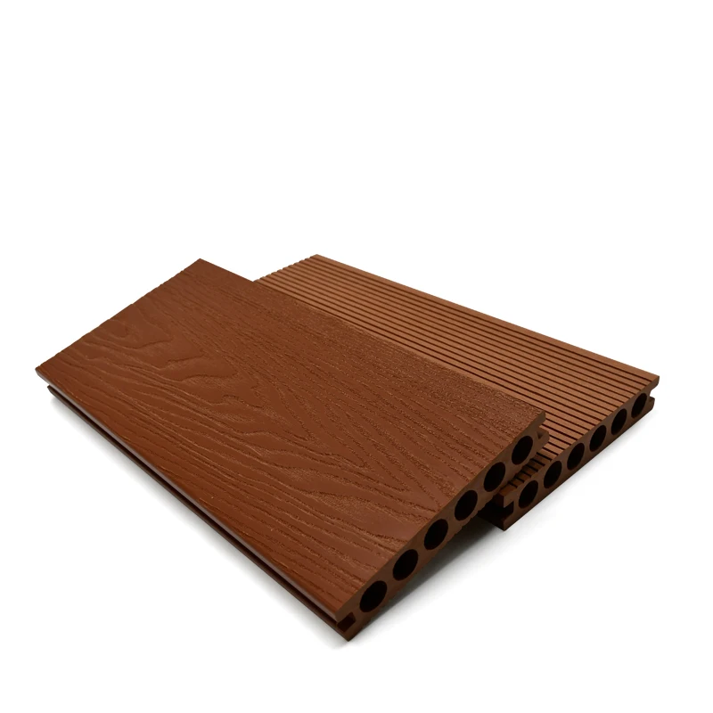Manufacturer wood plastic composite decking waterproof Anti-UV Co-extruded wpc decking made in china