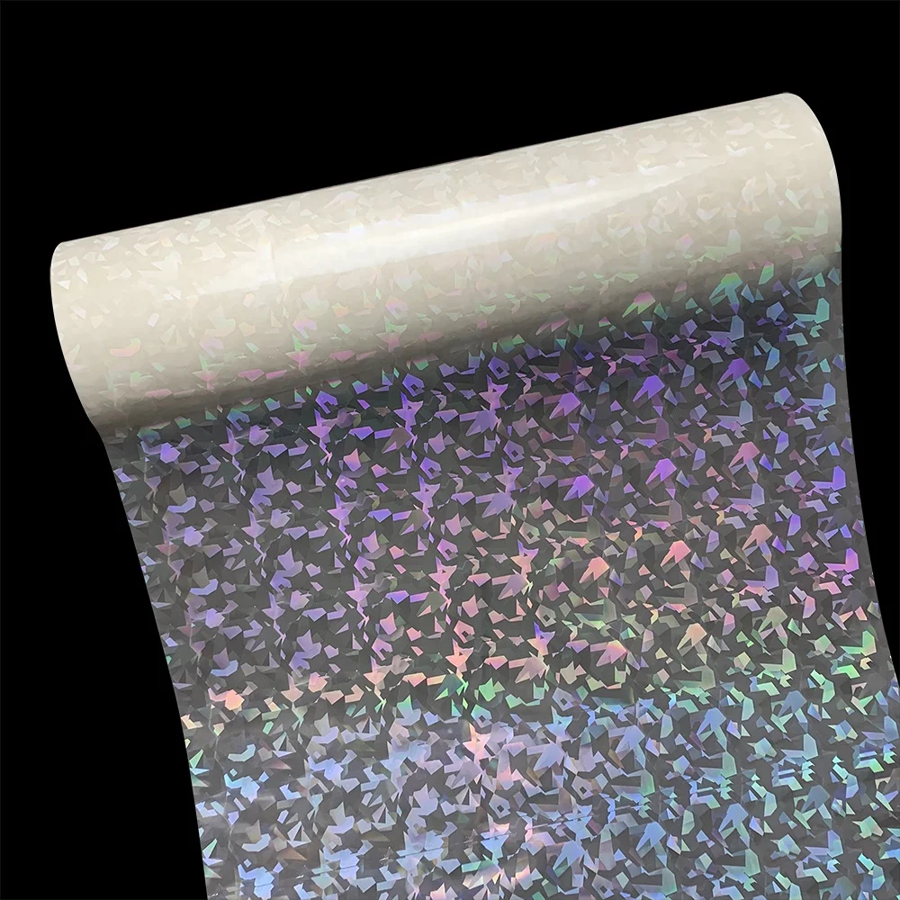 High quality holographic lamination film for cold laminating to roll labels