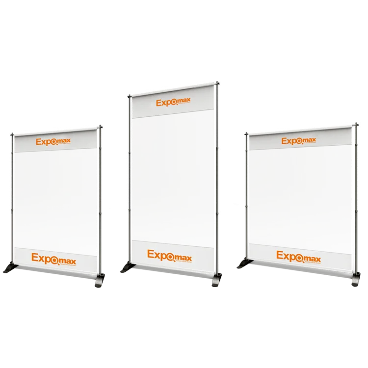 Telescoping Aluminum Frame Collapsible Display banner stand Heavy-Duty Telescopic Step and Repeat Banner advertising Backdrop