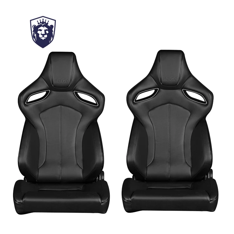 China Foshan Customized wholesale Adjustable with double slider PVC sports auto racing Car Seat