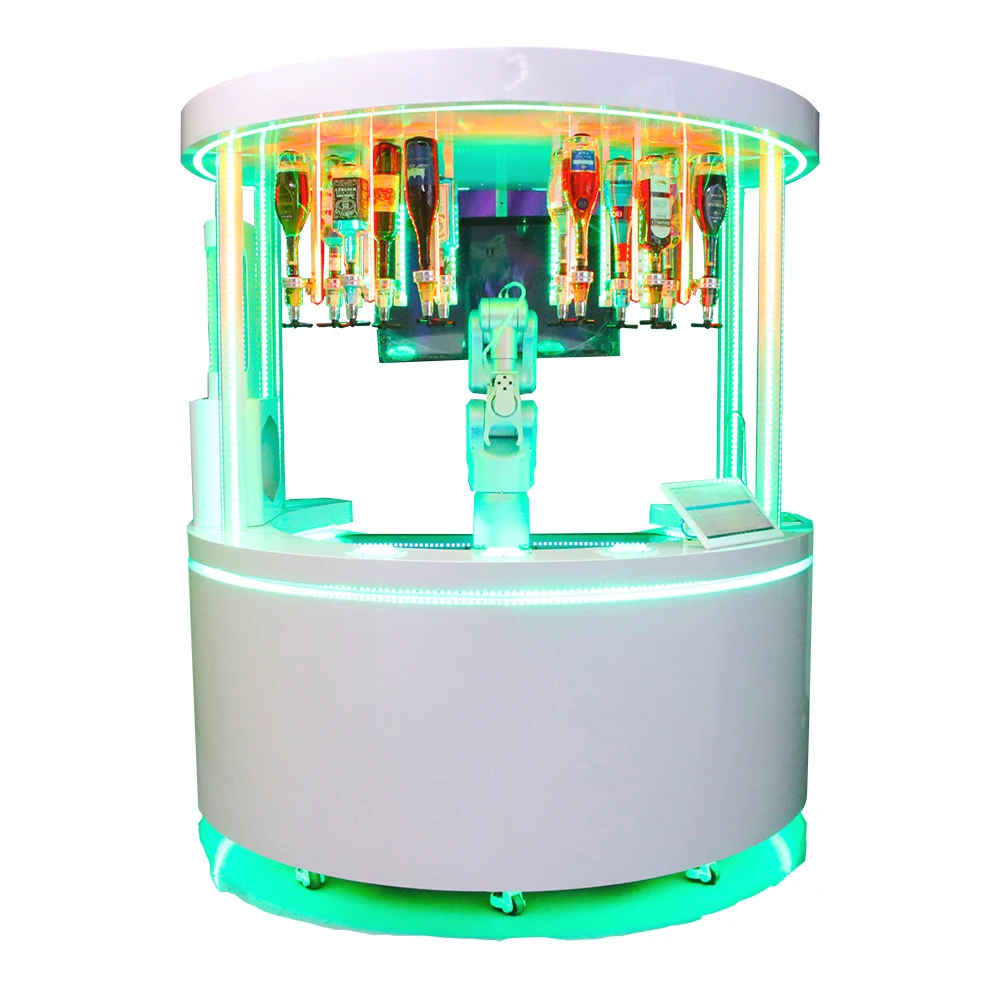 12 Kinds Of Drinks Intelligent Drink Mixing Robot Bartender Machine With Order Payment Module
