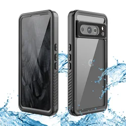 IP68 Waterproof Case For Google Pixel 8 Pro Diving Swim Outdoor Sports Anti-fall dust-proof TPU 6 7A 360 Full Cover Armor Case