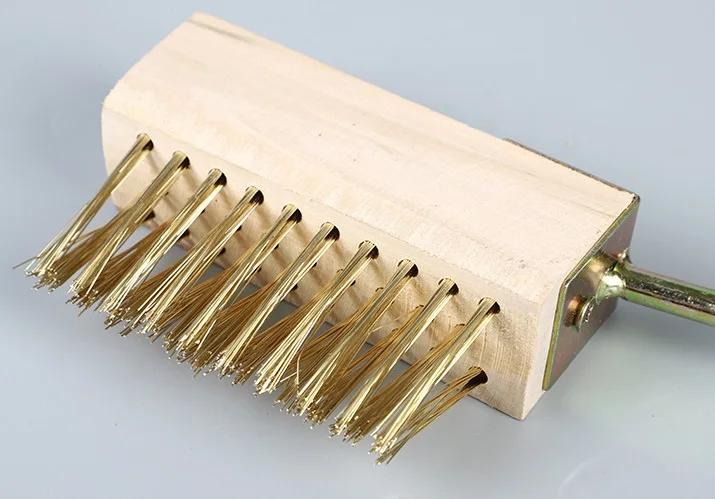 Factory Cleaning Tools Decking Brush Mountable Moss Wire Brush Scraper with Pole Remover Wire Brush with Scraper